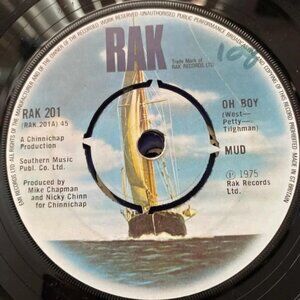 MUD - Oh Boy/Watching The Clock RAK 201 45rpm VG+ R2